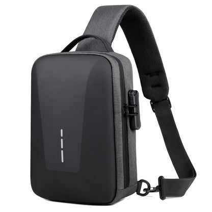 Men's Anti-Theft Crossbody Bag with USB Charging Port - Fashionable Business Shoulder Travel Storage Pack