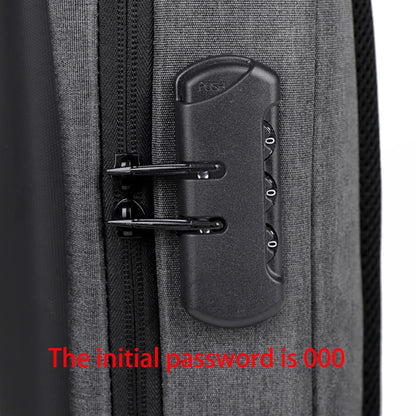 Men's Anti-Theft Crossbody Bag with USB Charging Port - Fashionable Business Shoulder Travel Storage Pack